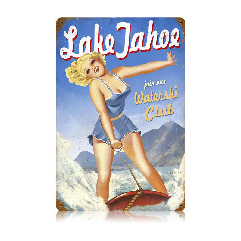 Lake Tahoe Pinup 12 x 18