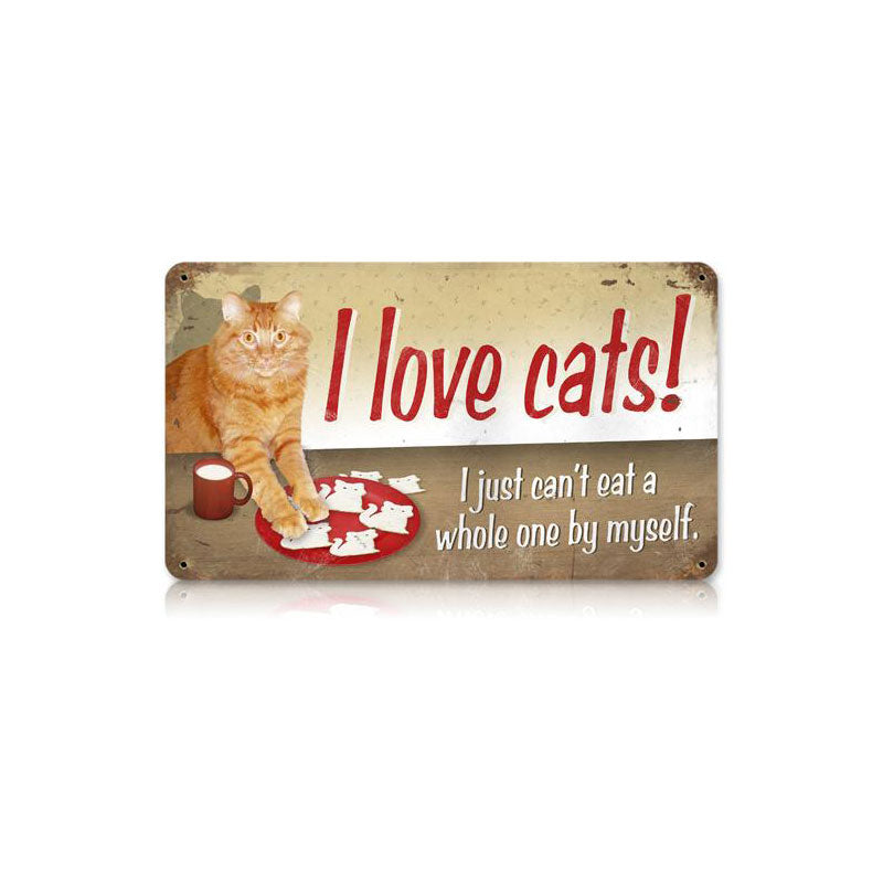 I Love Cats 14 x 8