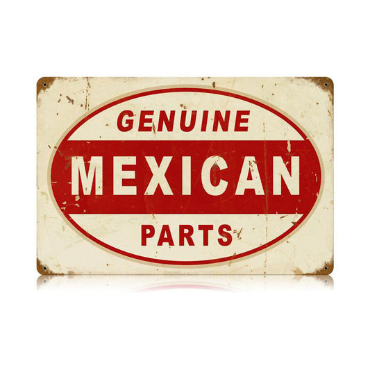 Mexican Parts Vintage Style Metal Sign 12 x 18