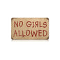 No Girls 12 x 18