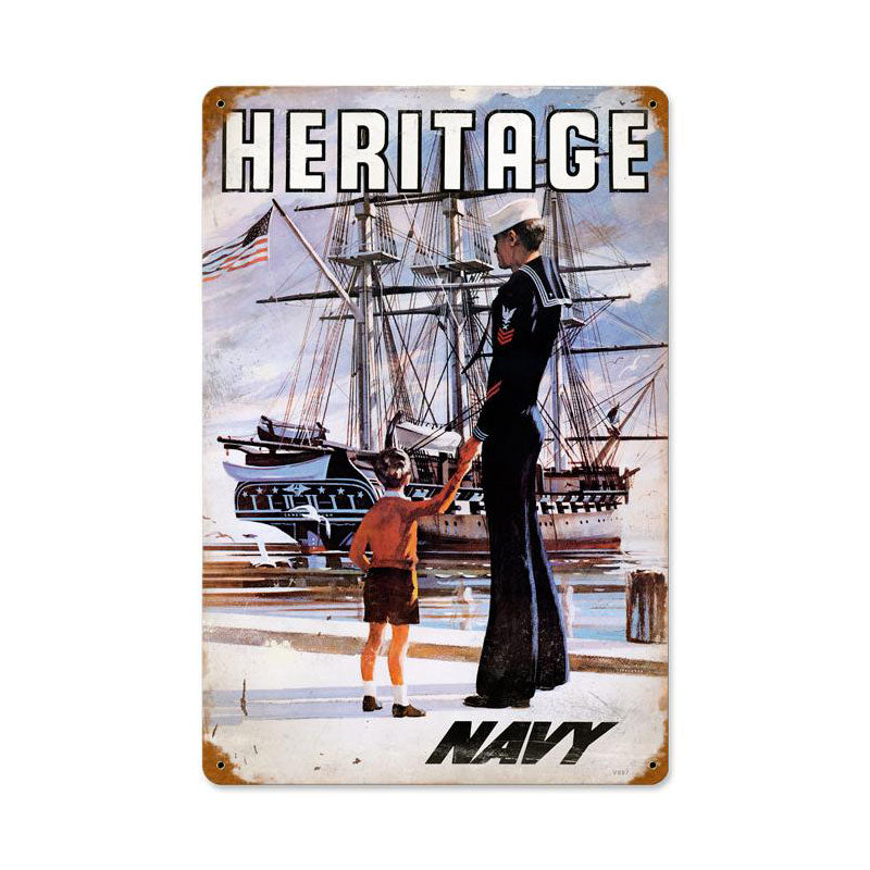 Navy Heritage 12 x 18