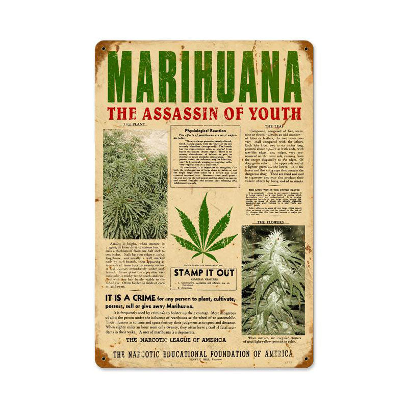 Marijuana Assassin 12 x 18