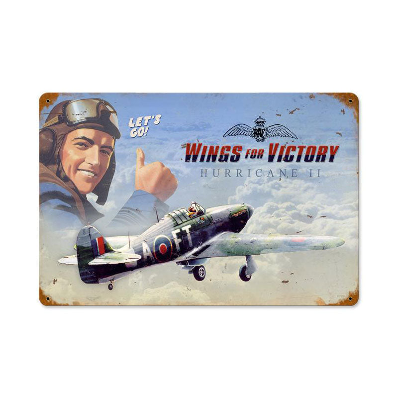 Wings For Victory 18 x 12