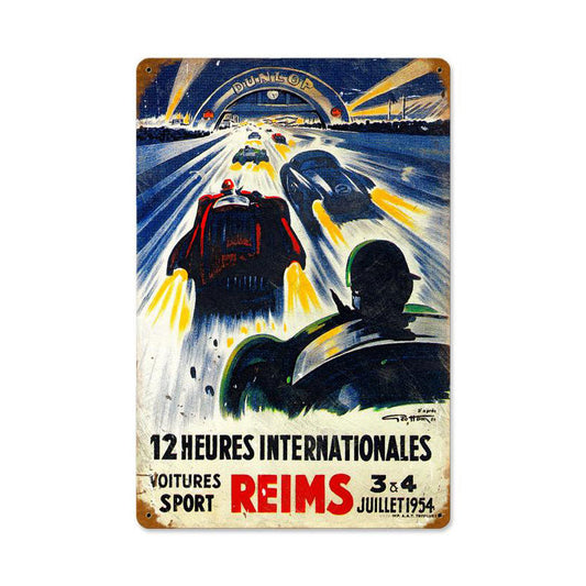 Reims Vintage Style Metal Sign 18 x 12