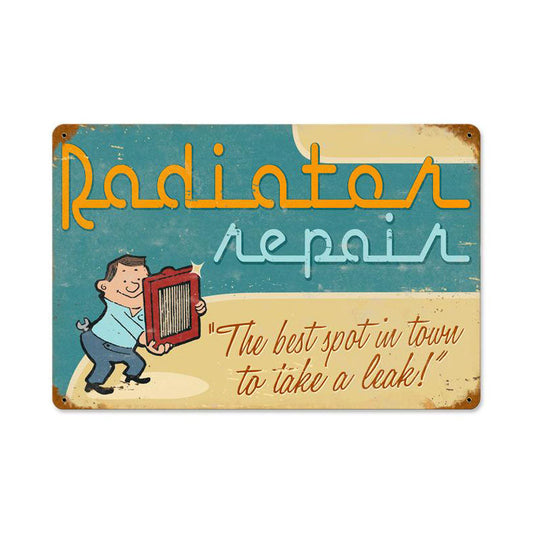 Radiator Repair Vintage Style Metal Sign 18 x 12