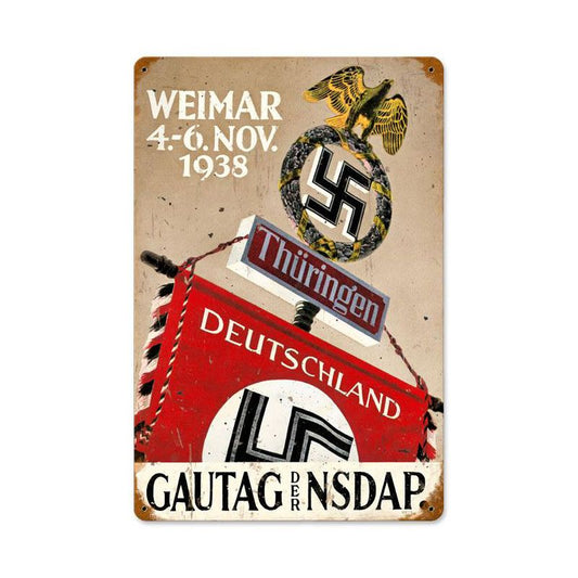 Gautag Der Vintage Style Metal Sign 18 X 12