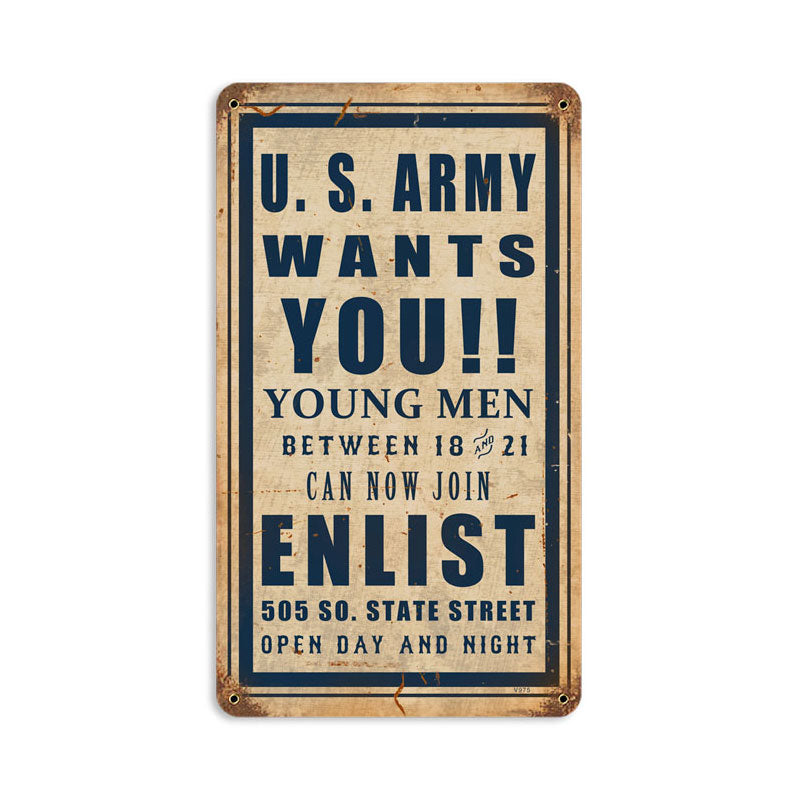 Army Wants You 8 x 14
