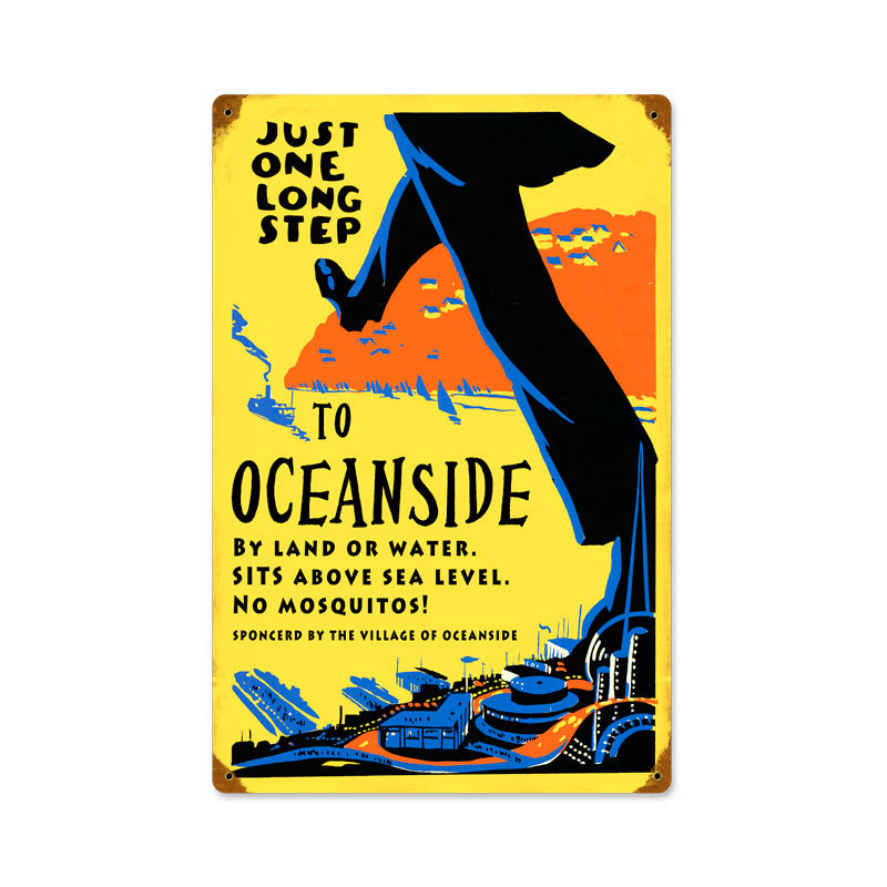 One Step To Oceanside 12 x 18