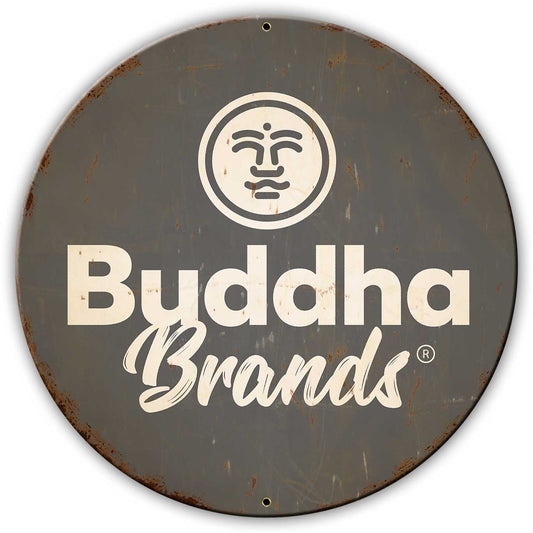 Buddha Brands Vintage Style Metal Sign 18 X 18