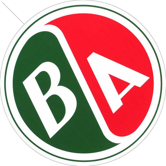 B A Logo Vintage Style Metal Sign 14 X 14