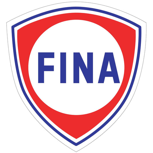 Fina Logo Vintage Style Metal Sign 18 X 18