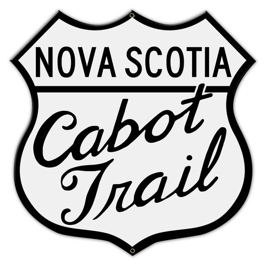 Nova Scotia Cabot Trail Vintage Style Metal Sign 15 X 15