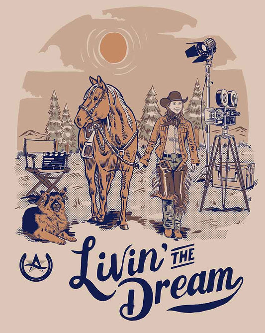 Amber Marshall Livin The Dream Vintage Style Metal Sign 12 X 15
