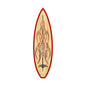 Wood Pinstripe Surfboard 6 x 22
