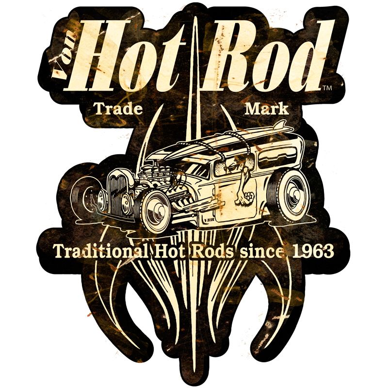 Von Hot Rod Surf Shop 16 x 15