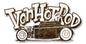 Von Hot Rod Rusty Car 18 x 9