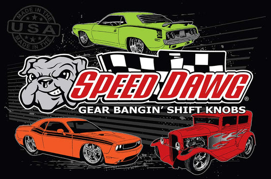 Speed Dawg Vintage Style Metal Sign 12 x 18