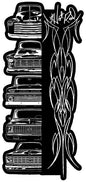 C-10 23A Stacked Trucks Pinstripe 8 x 17