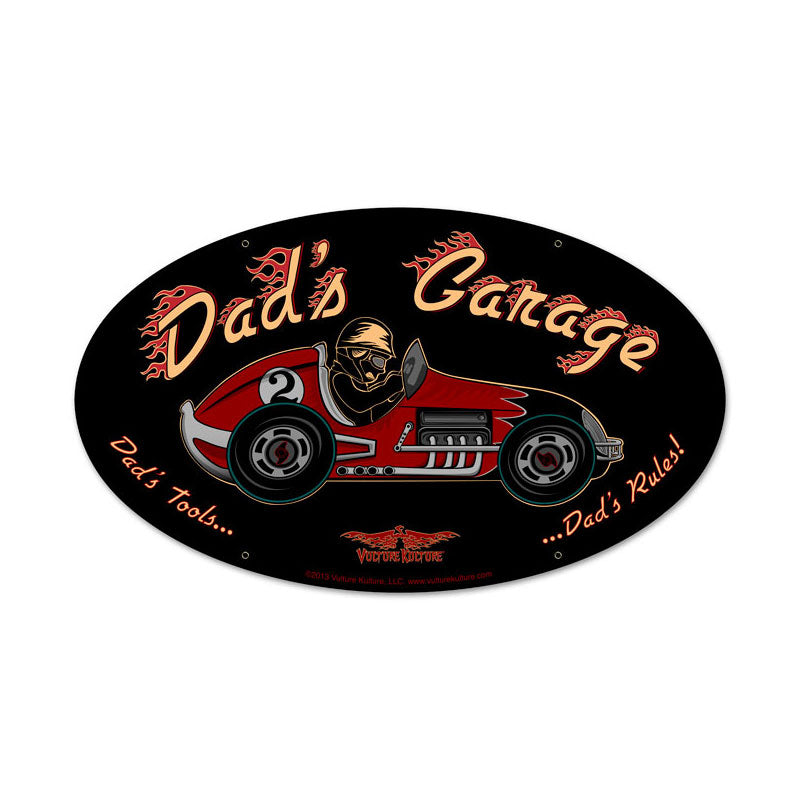 Dad'S Garage Racecar 24 x 12