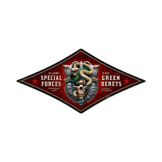 Special Forces Vintage Style Metal Sign 24 X 14