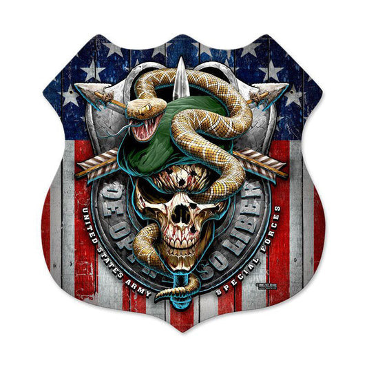 Special Forces Vintage Style Metal Sign 15 X 15