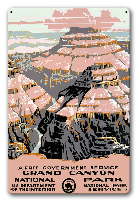 Grand Canyon National Park Vintage Style Metal Sign 24 x 36