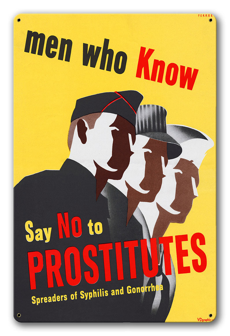 Say No To Prostitutes 12 x 18