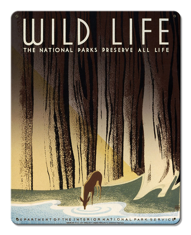 Wild Life The National Parks Preserve All Life 24 x 30