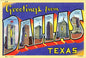 Greetings From Dallas 36 x 24