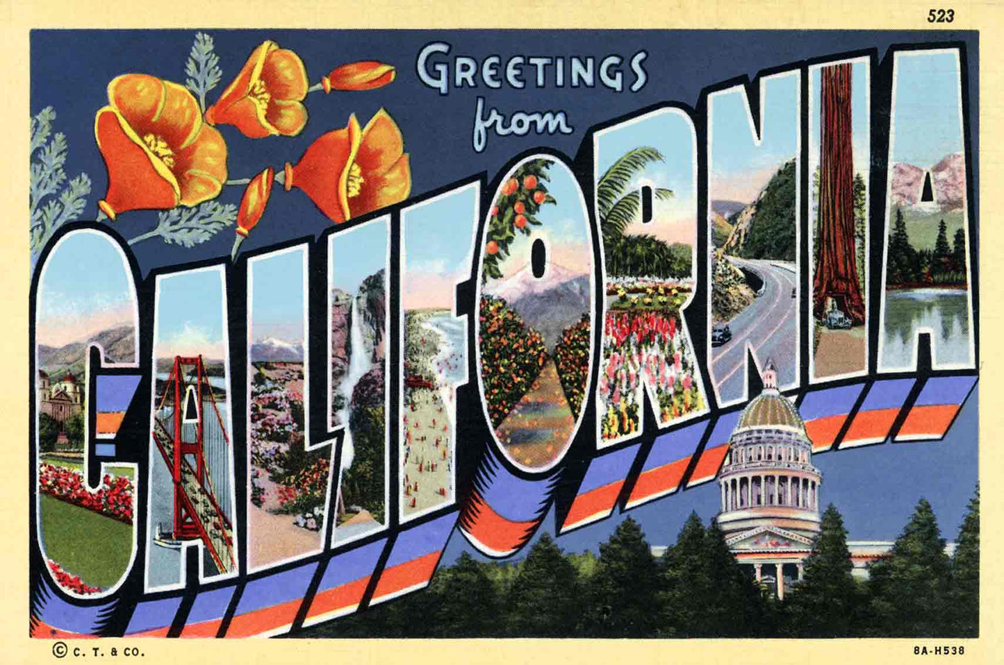 Greetings From California 24 x 16