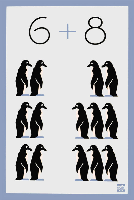 68 Penguins Vintage Style Metal Sign 24 x 36