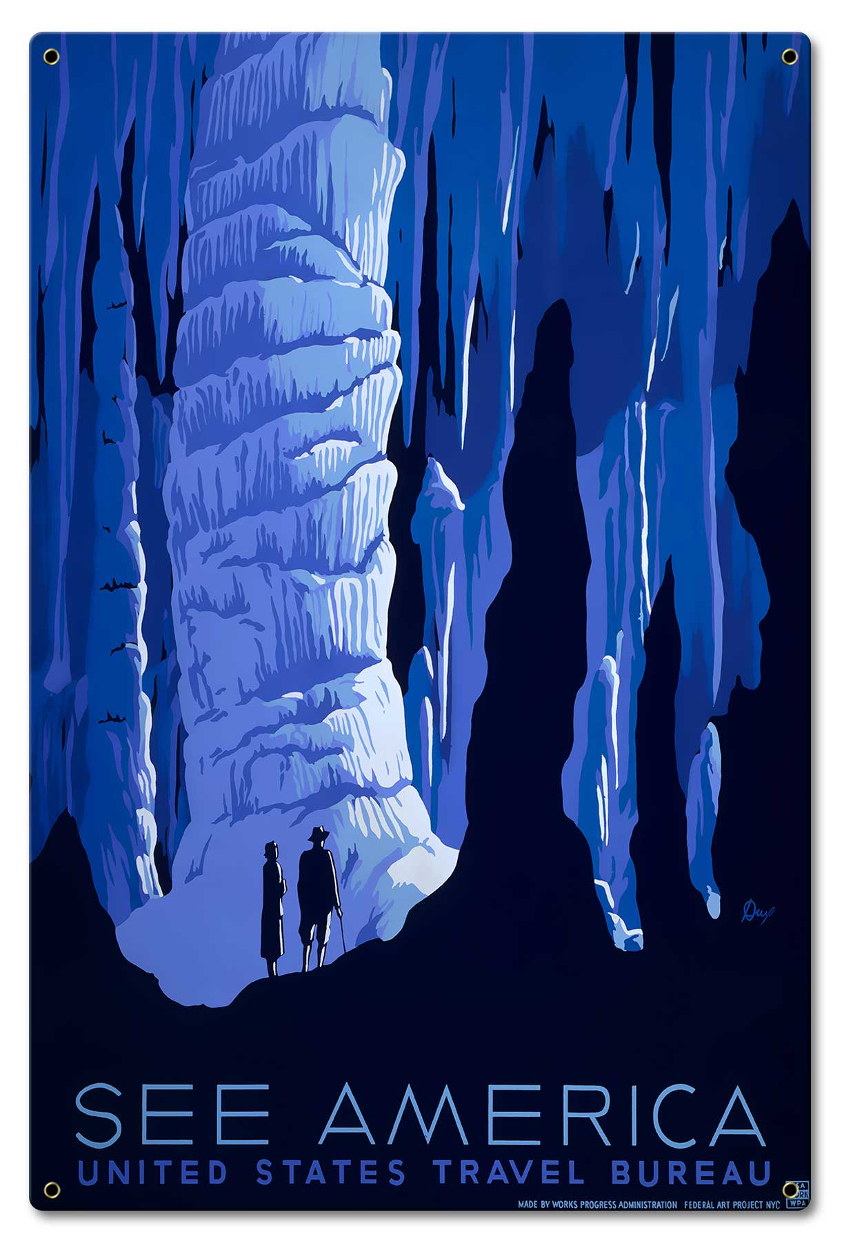 See America Blue Cavern 16 x 24