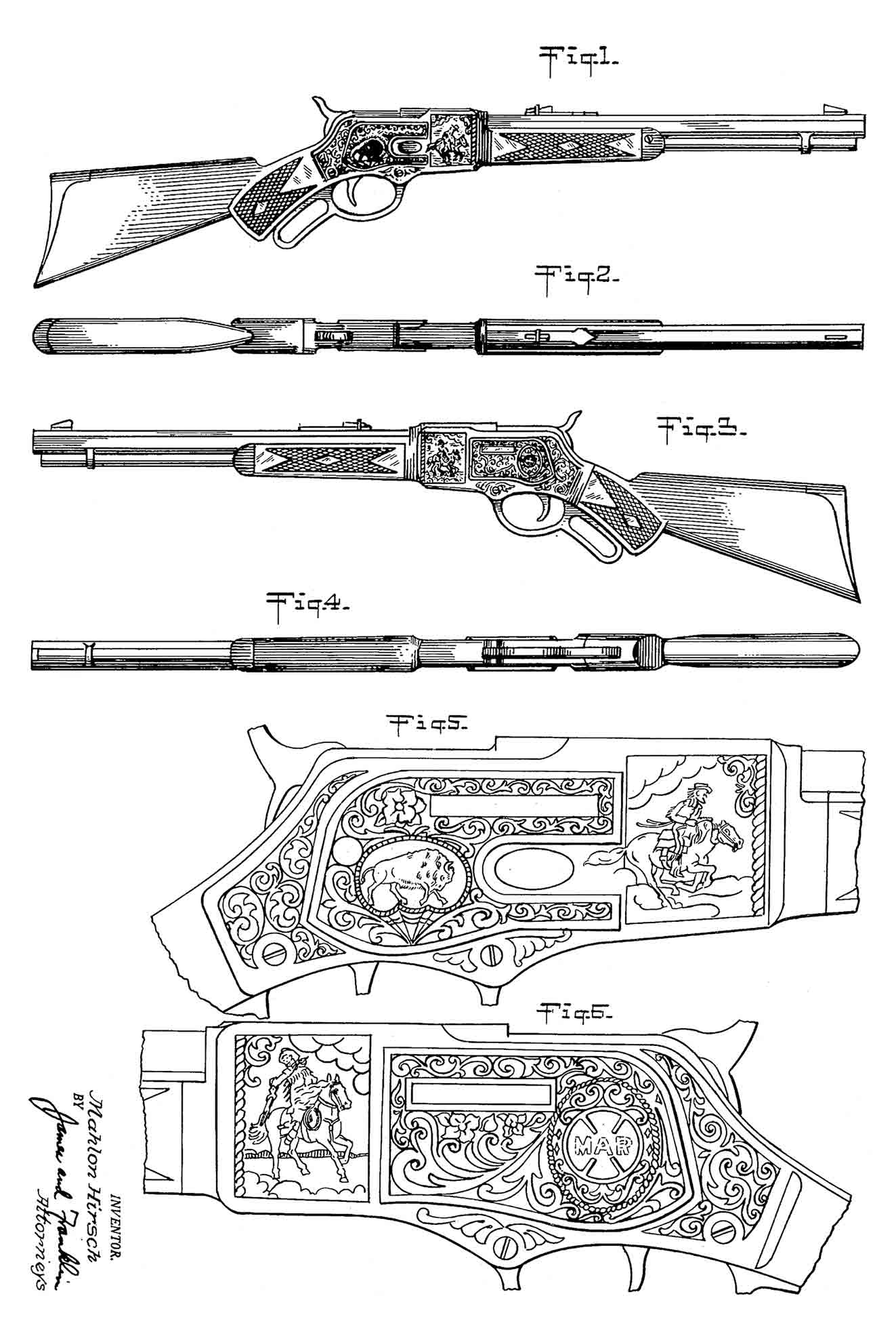 Toy Western Rifle 24 x 36