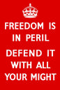 Freedom Is In Peril 16 x 24