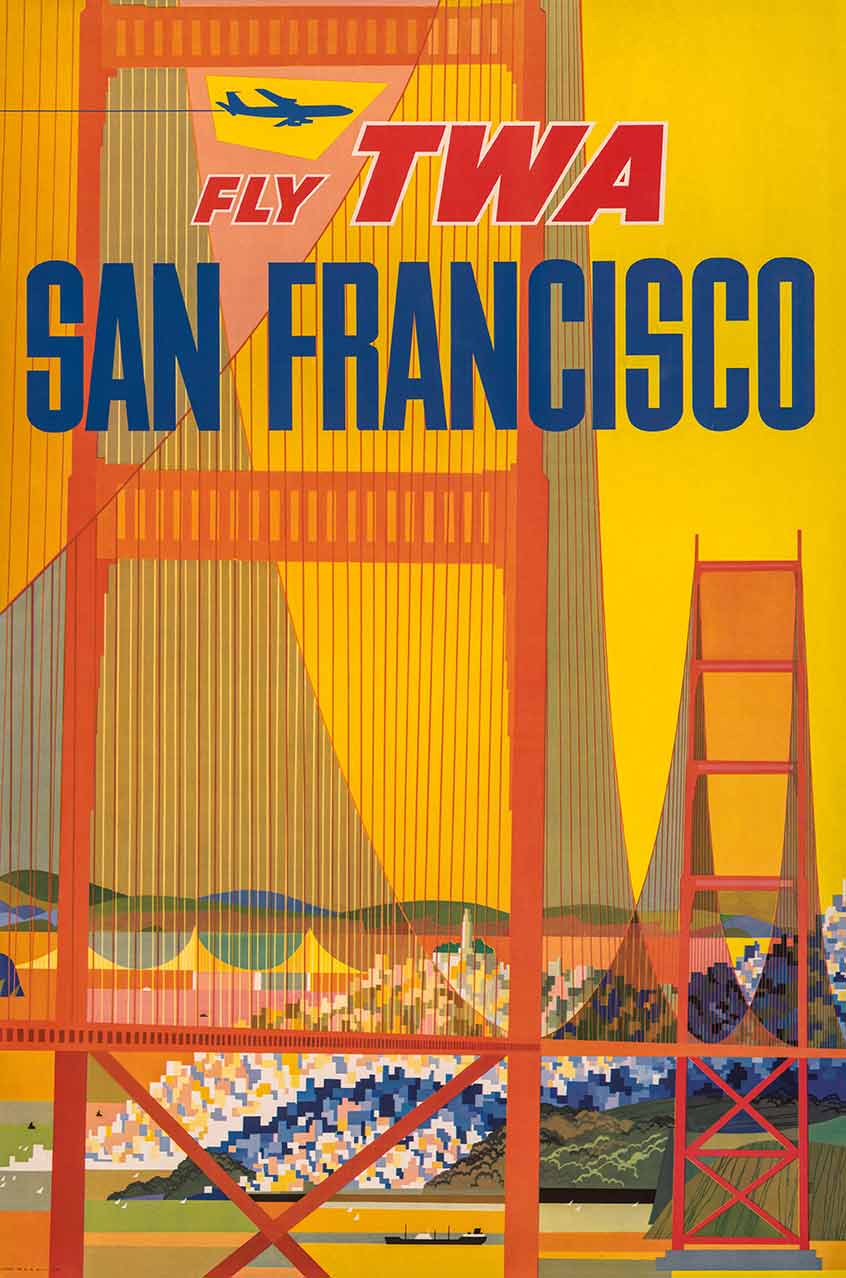 San Francisco Fly Twa 12 x 18