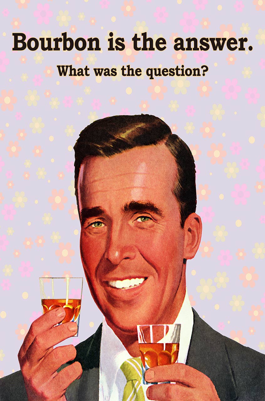 Bourbon Answer Purple 12 x 18