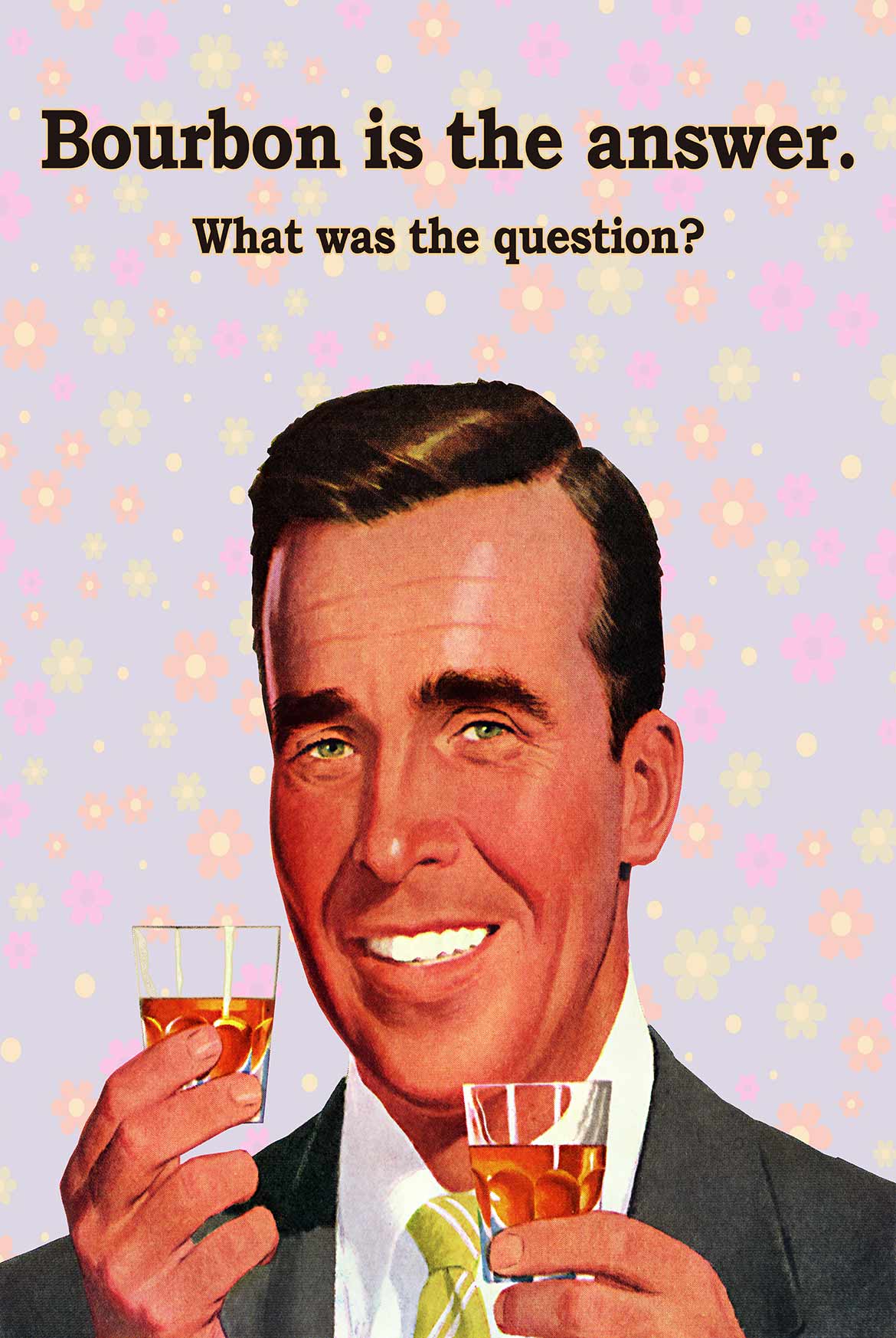 Bourbon Answer Purple 16 x 24