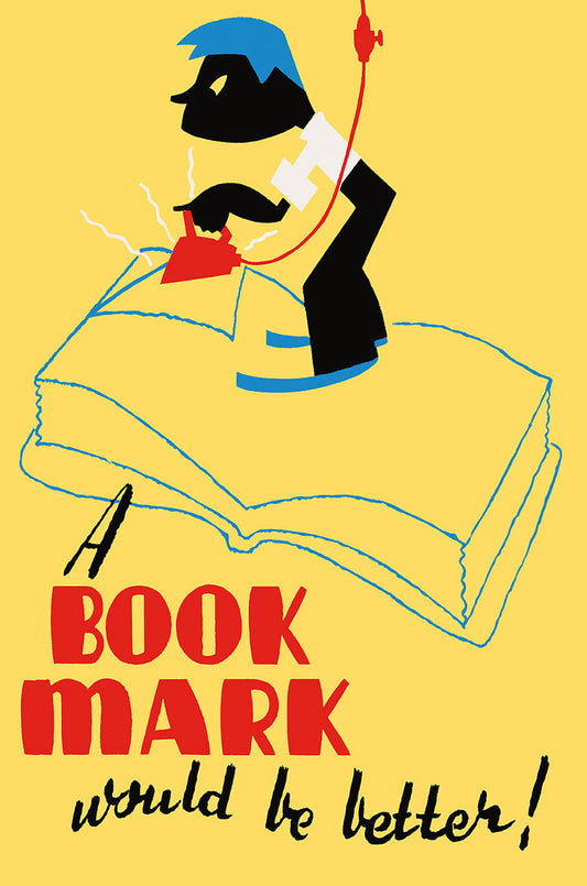 Book Mark Vintage Style Metal Sign 12 x 18