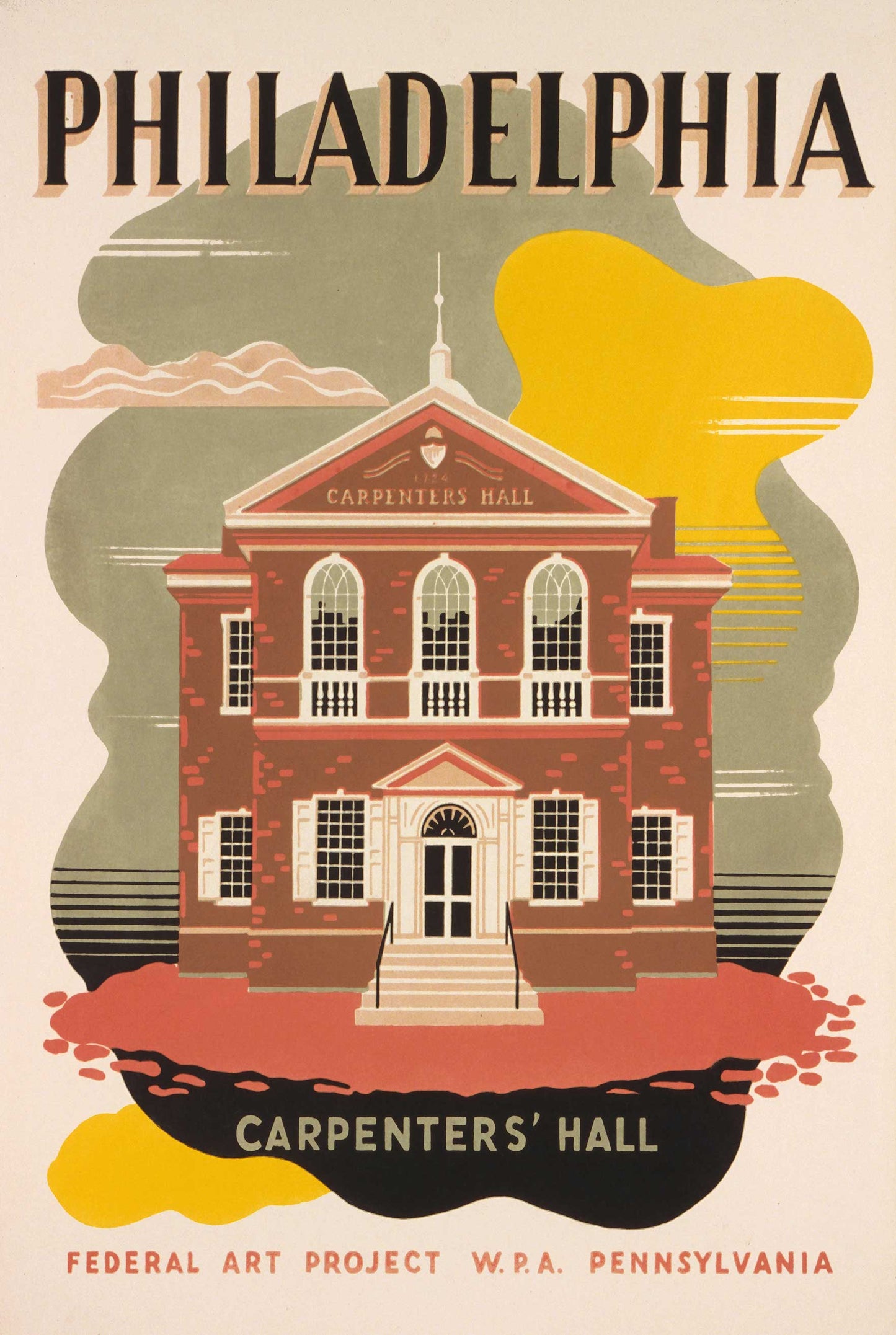 Philadelphia Carpenters Hall 24 x 36