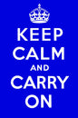Keep Calm Royal Blue 12 x 18