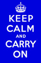 Keep Calm Royal Blue 16 x 24