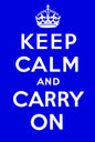 Keep Calm Royal Blue 24 x 36