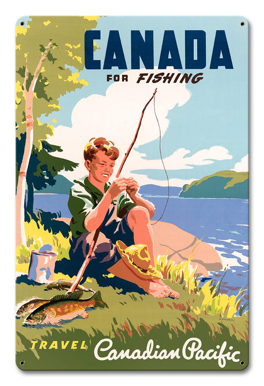 Canada For Fishing 12 x 18