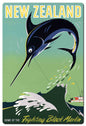 New Zealand Fighting Black Marlin 24 x 36