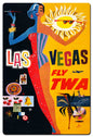 Las Vegas Fly Twa 24 x 36