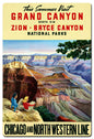 Visit Grand Canyon Zion Bryce 24 x 36