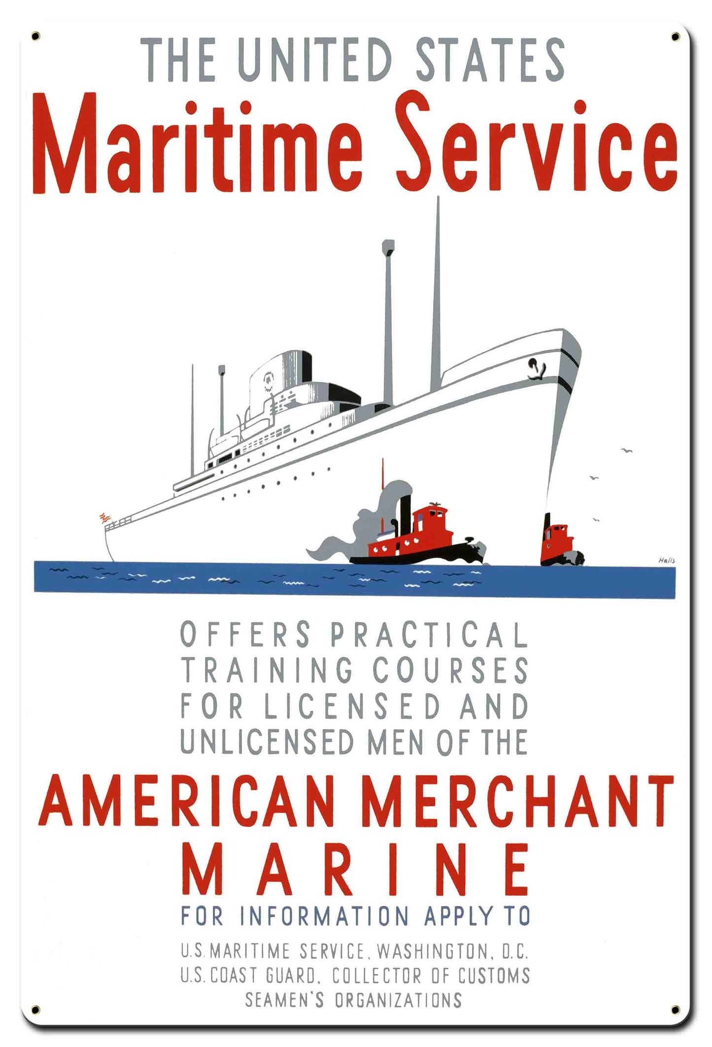Maritime Service 24 x 36