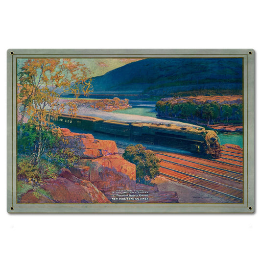 Westward Bound Vintage Style Metal Sign 18 x 12