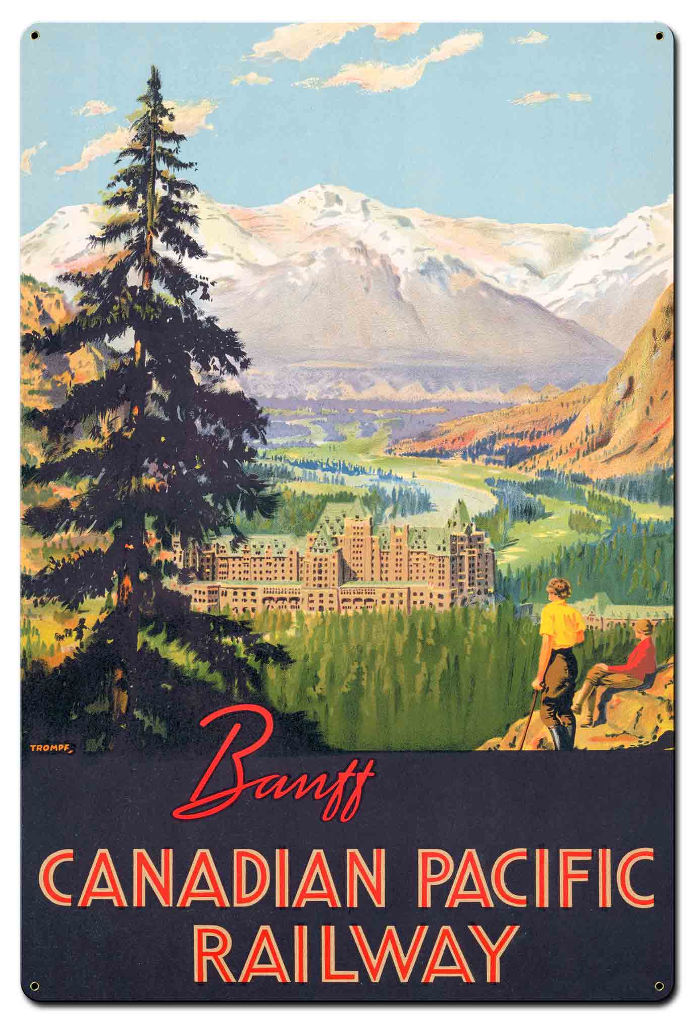 Banff Canadian Pacific Railway 24 x 36