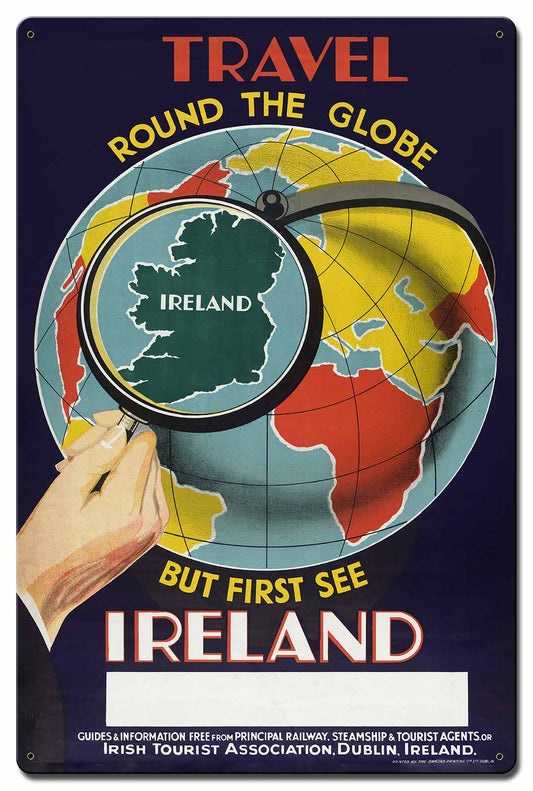 First See Ireland Vintage Style Metal Sign 16 x 24